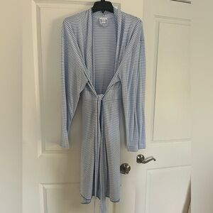LAKE striped Pima cotton robe